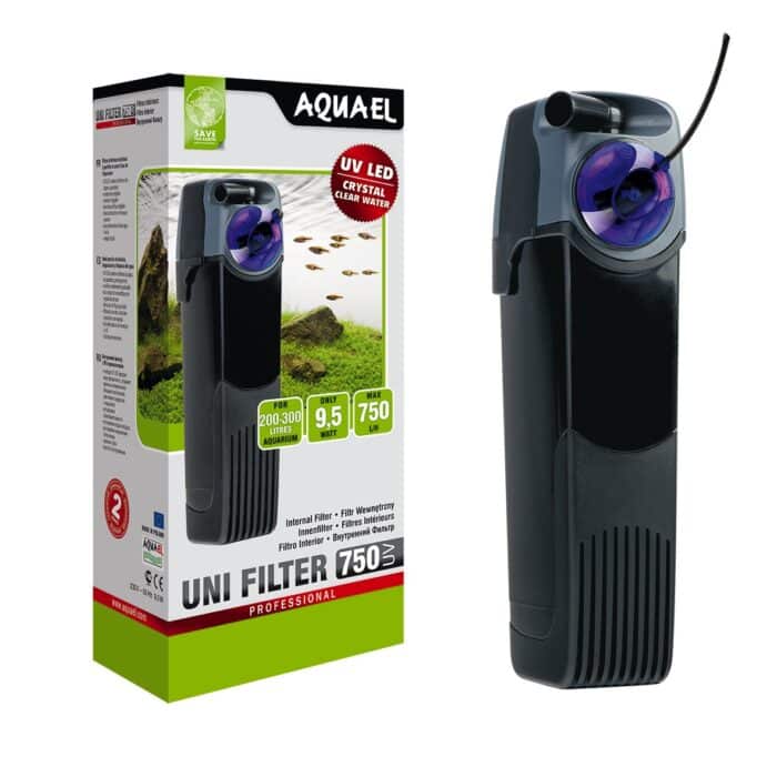 Ներքին ֆիլտր AQUAEL UNI FILTER UV 750 (160 - 250 լ, 750 լ /ժ, 9.5 Վտ) ուլտրամանուշակագույն ստերիլիզատորով - Image 2