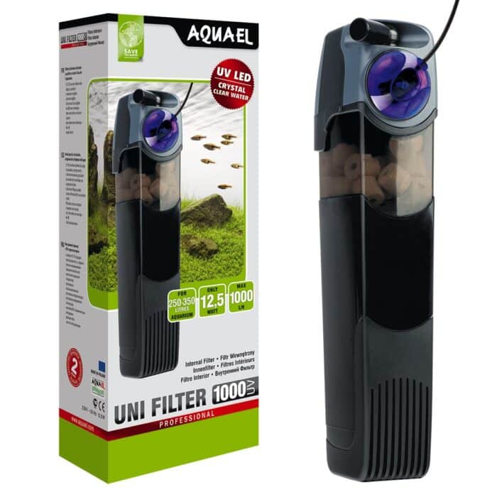 Ներքին ֆիլտր AQUAEL UNI FILTER UV 1000 (250 - 350 լ, 1000 լ /ժ, 11.4 Վտ) ուլտրամանուշակագույն ստերիլիզատորով - Image 2