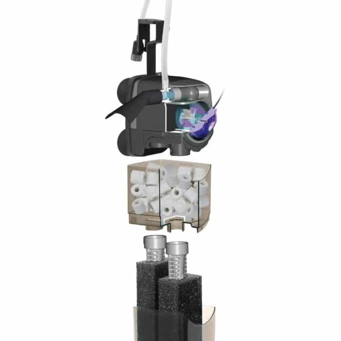 Ներքին ֆիլտր AQUAEL UNI FILTER UV 1000 (250 - 350 լ, 1000 լ /ժ, 11.4 Վտ) ուլտրամանուշակագույն ստերիլիզատորով - Image 6