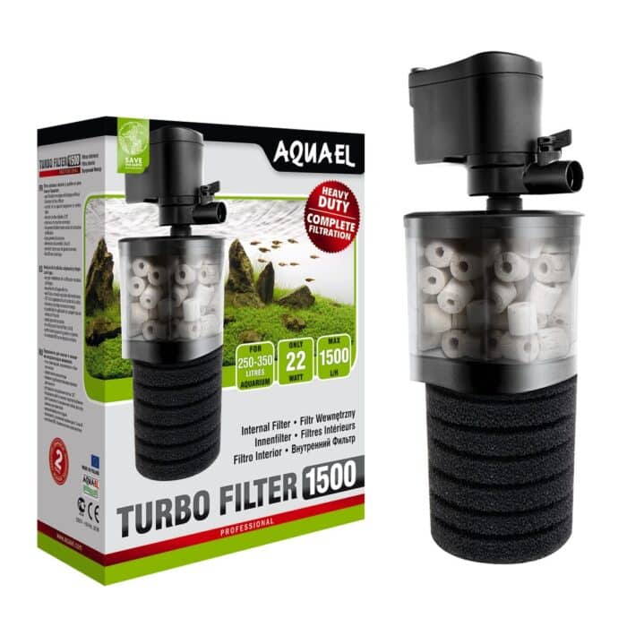 Ներքին ֆիլտր AQUAEL TURBO FILTER 1500 (250 - 350 լ, 1500 լ /ժ, 22 Վտ) - Image 2