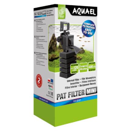 Ներքին ֆիլտր AQUAEL PAT FILTER MINI (մինչև 120 լ, 400 լ /ժ, 4 Վտ)