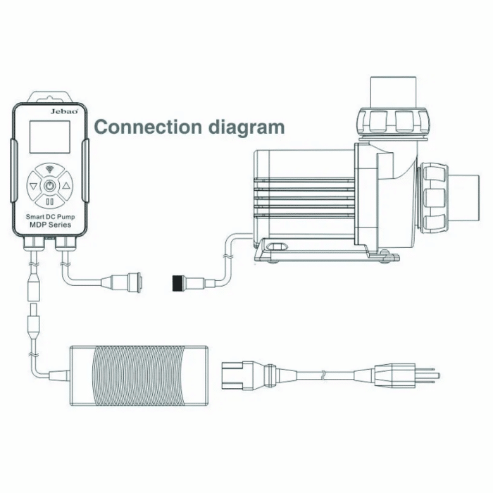 Ջրի խելացի պոմպ Jebao MDP-6000 WIFI (6200 լ/ժ, 45 վտ) - Image 3
