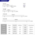 Week Aqua T12-55, Full-spectrum ակվարիումային լեդ լույս - Image 4