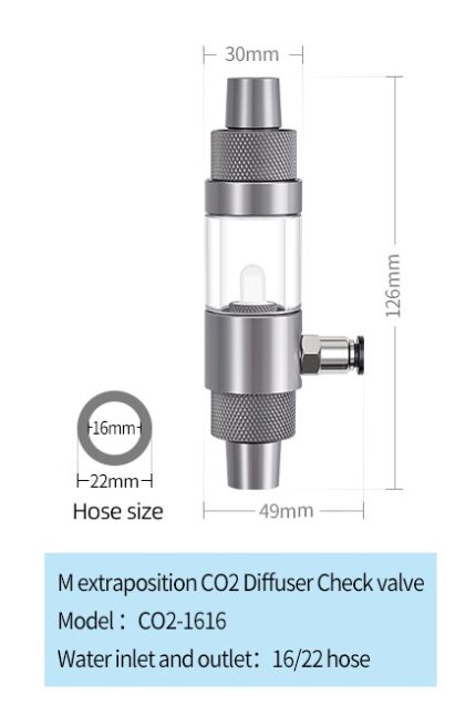 Week Aqua CO2 հոսքային արտաքին դիֆուզոր 1616