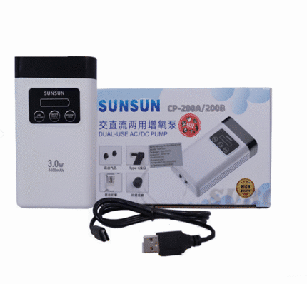 Օդամղիչ մարտկոցով SUNSUN CP-200A