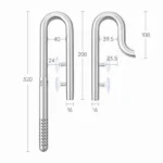 Արտաքին ֆիլտրի խողովակների Week Aqua Lily pipe հավաքածու SG-1616-320 (320մմ, մետաղյա, առանց սկիմեր)
